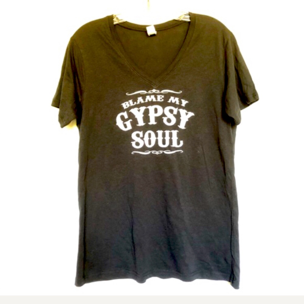 Blame My Gypsy Soul Black Tee